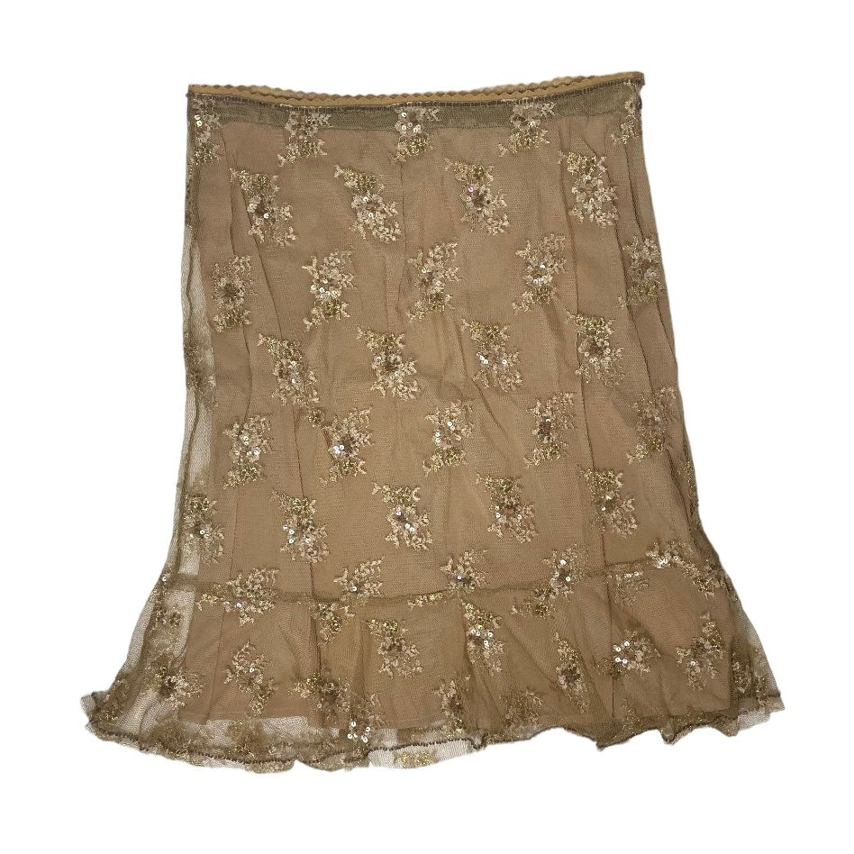 【USED】Sequin embellished midi skirt