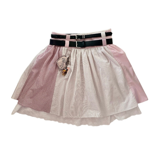[REMAKE] Double belt Skirt - Love/Hate