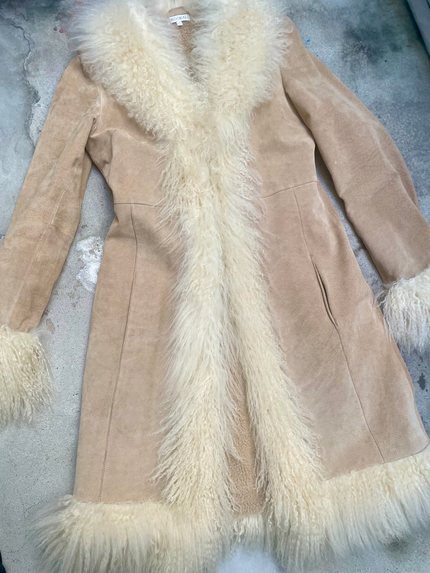 [USED] Coat with Mongolian Sheepskin