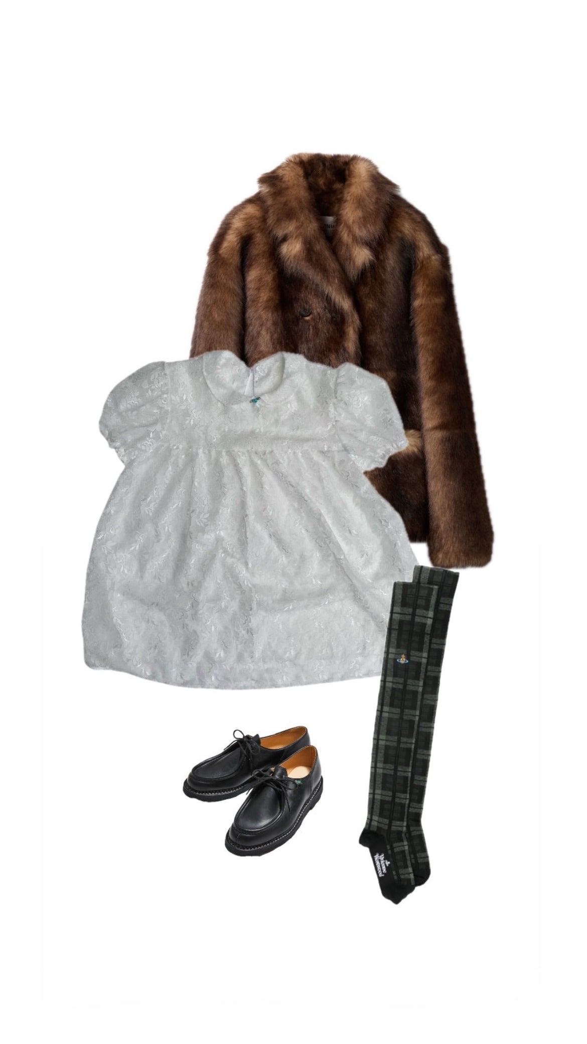 [HANDMADE] Lace Baby Doll Mini Dress / Blouse