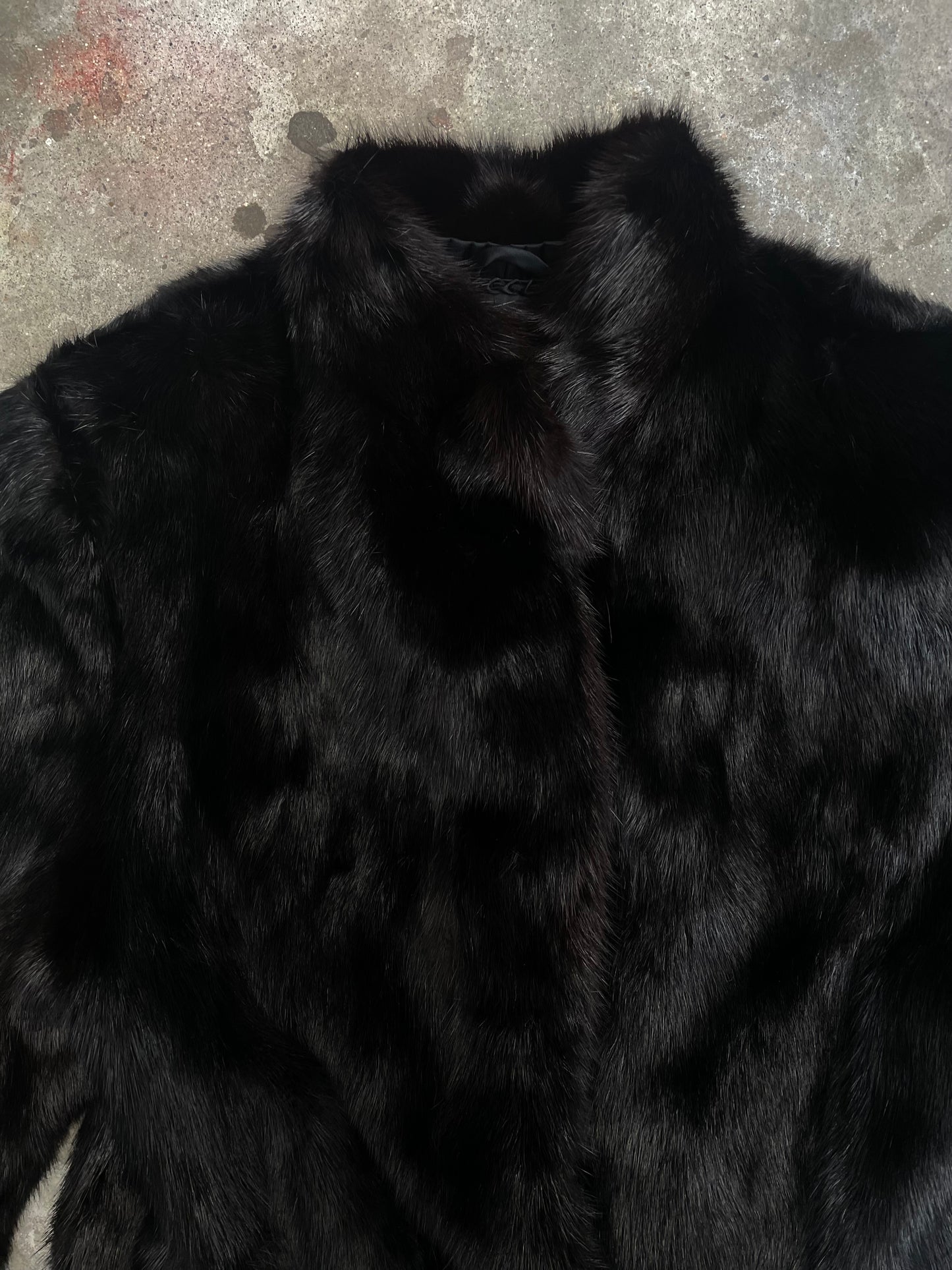 [USED] Dark Brown Real Fur Coat