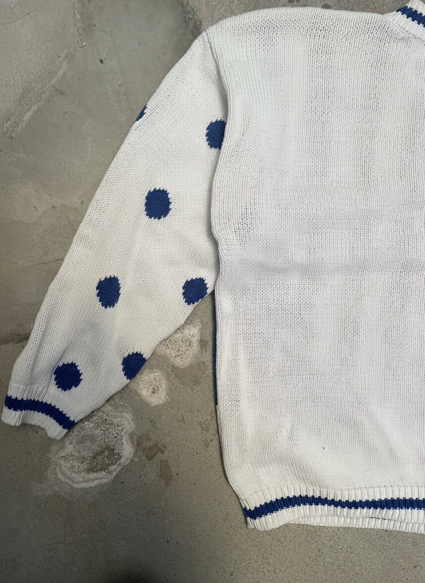 [VINTAGE] 90s Cardigan Beach Bear Motif