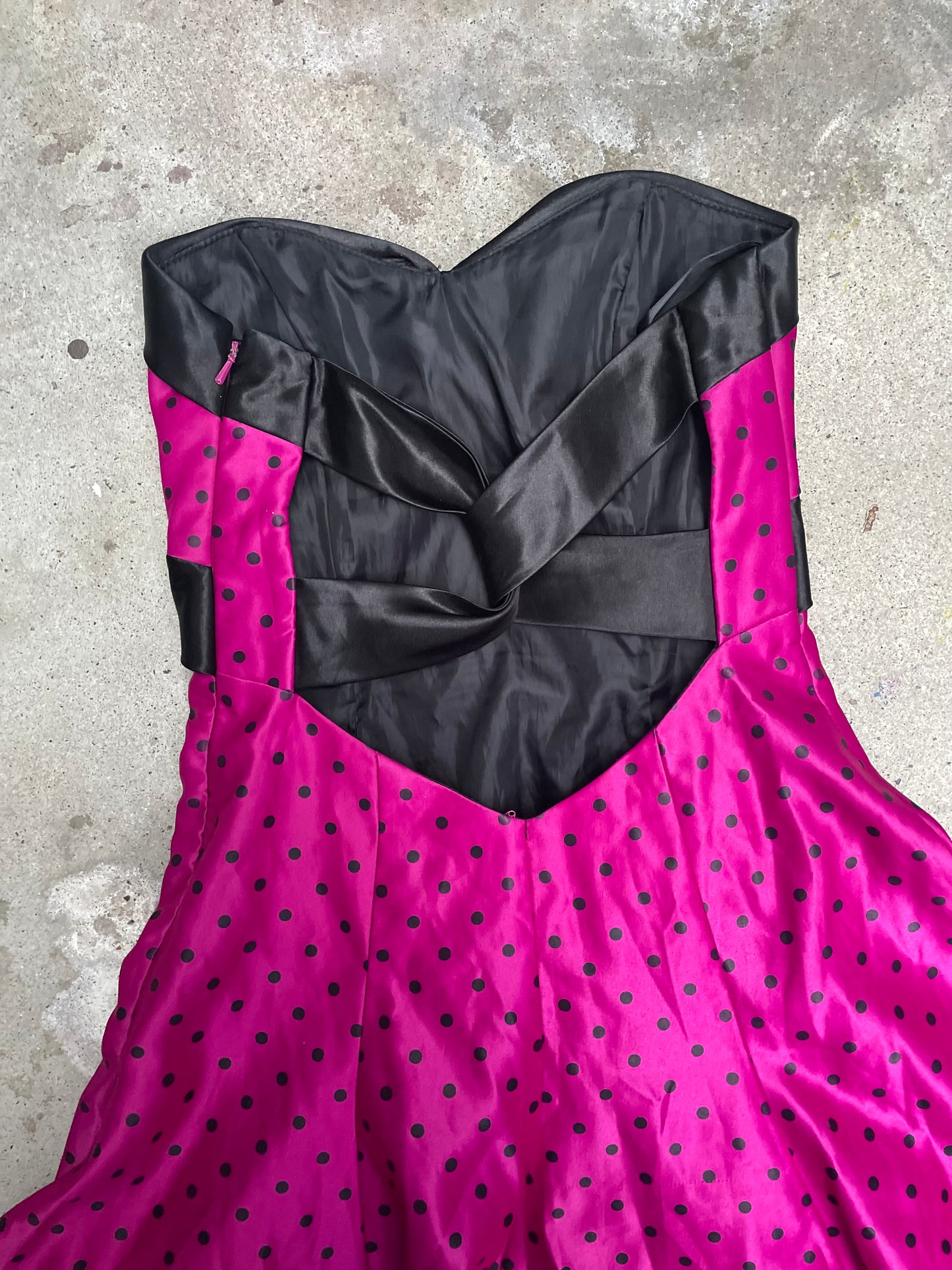 [VINTAGE] 1980s Gunne Sax Strapless Mini Dress