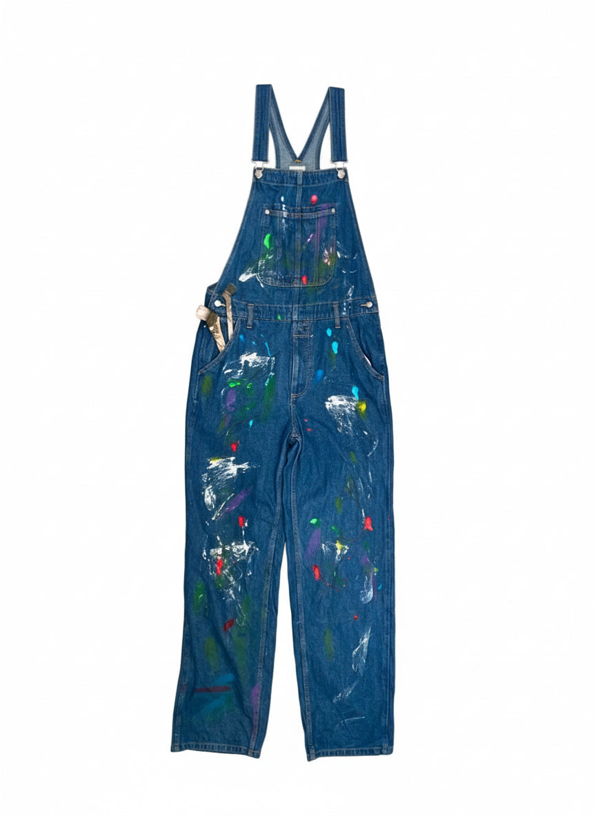 [REMAKE] Unisex Painted Denim Overalls