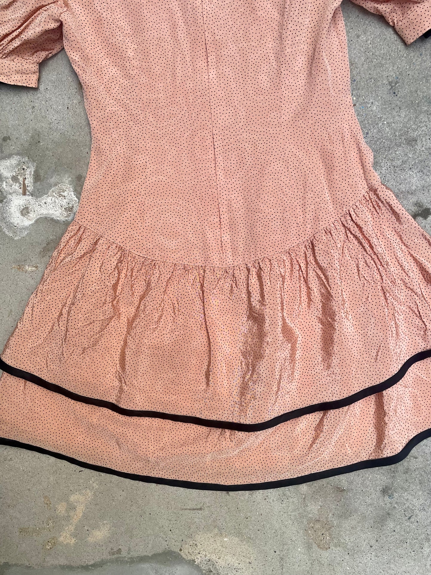 [USED] Pink Bow-sleeved Mini Dress