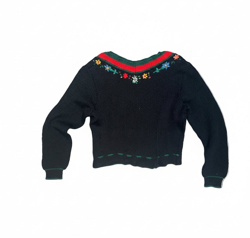 [VINTAGE] Tyrolean Embroidered Cardigan
