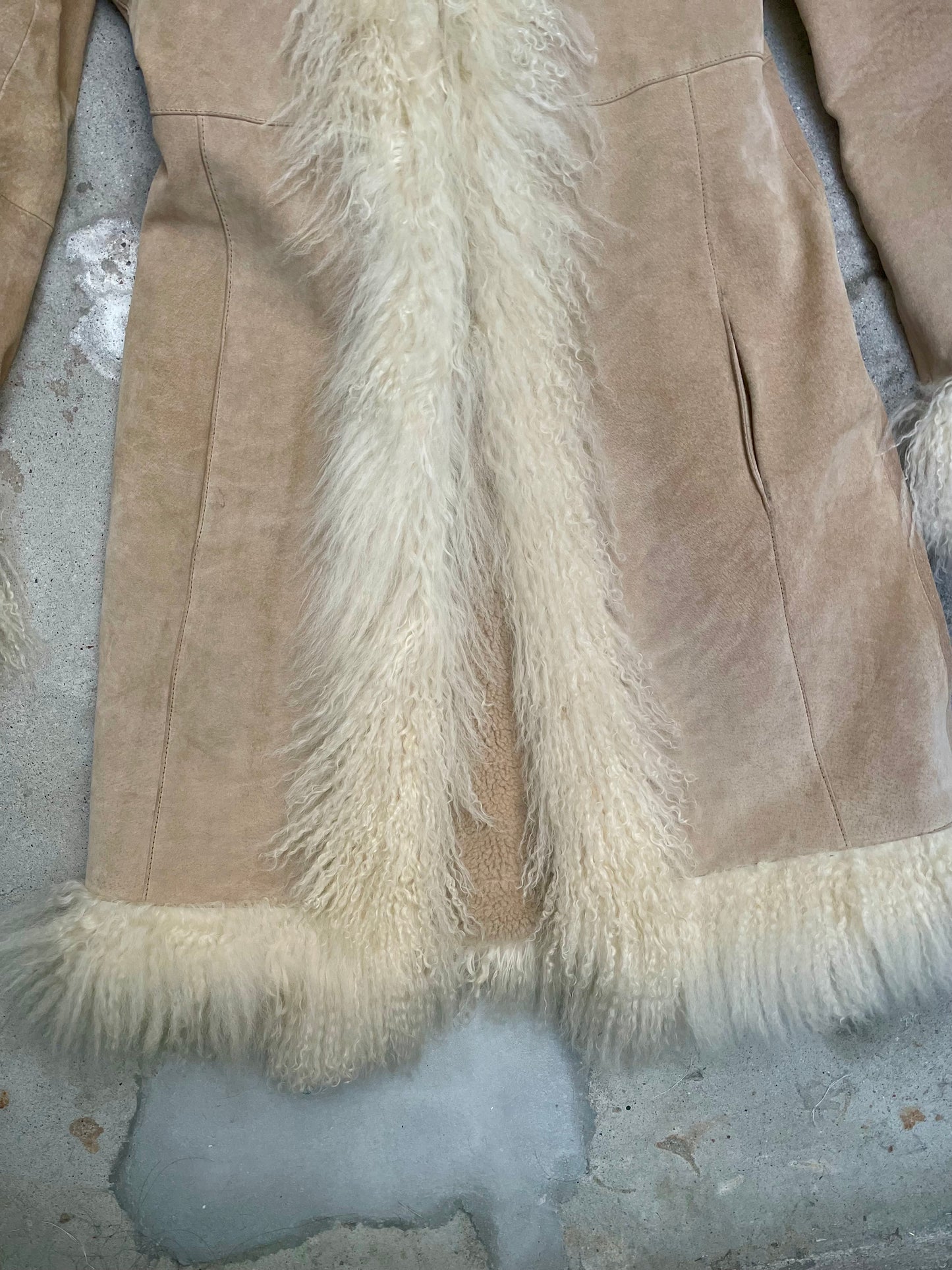 [USED] Coat with Mongolian Sheepskin