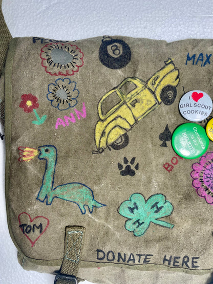 [CUSTOMIZED] 1950s French Army Bag