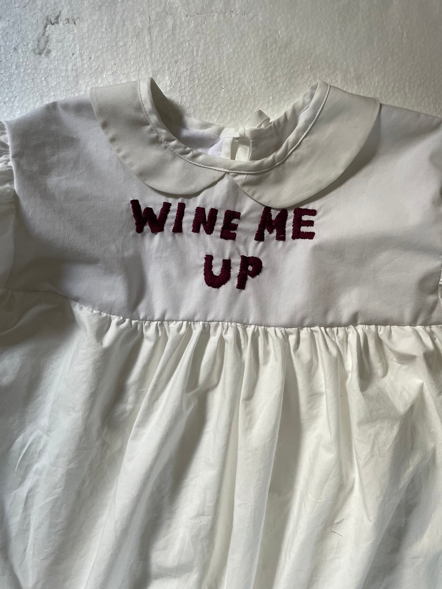 [MADE TO ORDER] Embroidery cotton babydoll dress