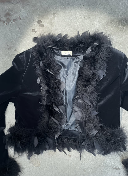 [USED] Black feathers Jacket