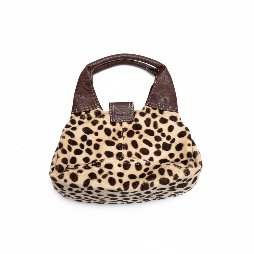 [USED] GAP Leopard Faux Fur Handbag