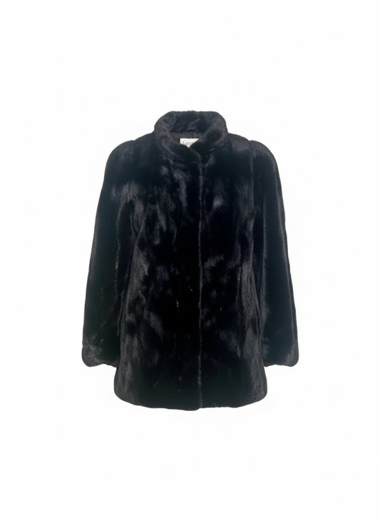 [USED] Black Fur Coat
