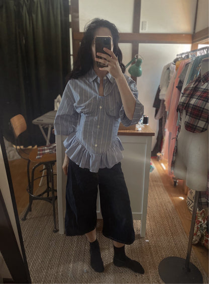 [REMAKE] Bustier Smocked Shirt