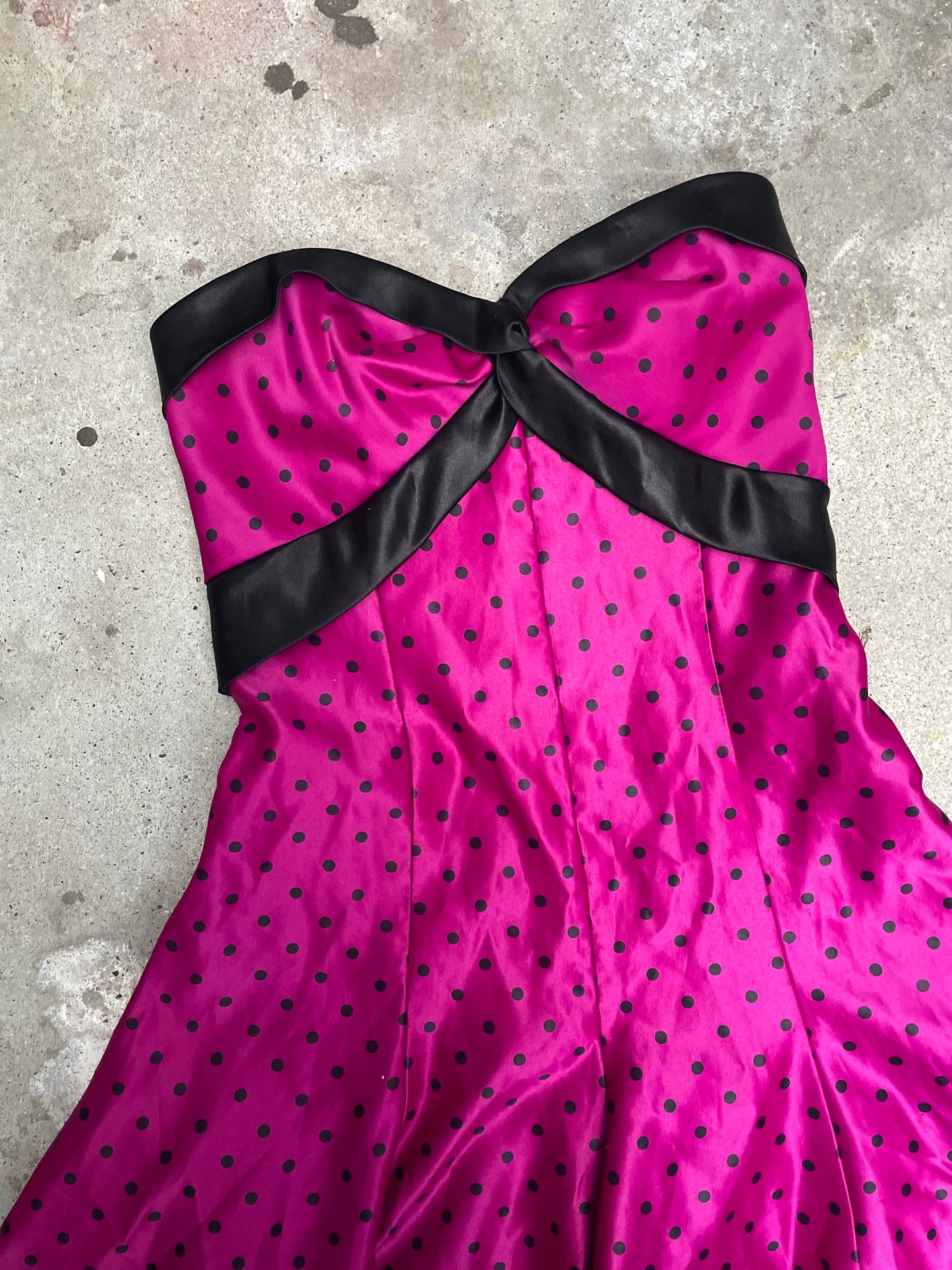 [VINTAGE] 1980s Gunne Sax Strapless Mini Dress