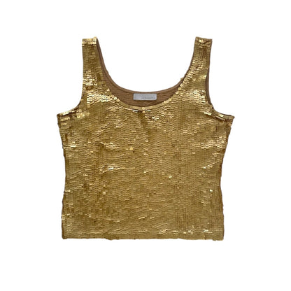 [Used] Gold Sequin Tank Top
