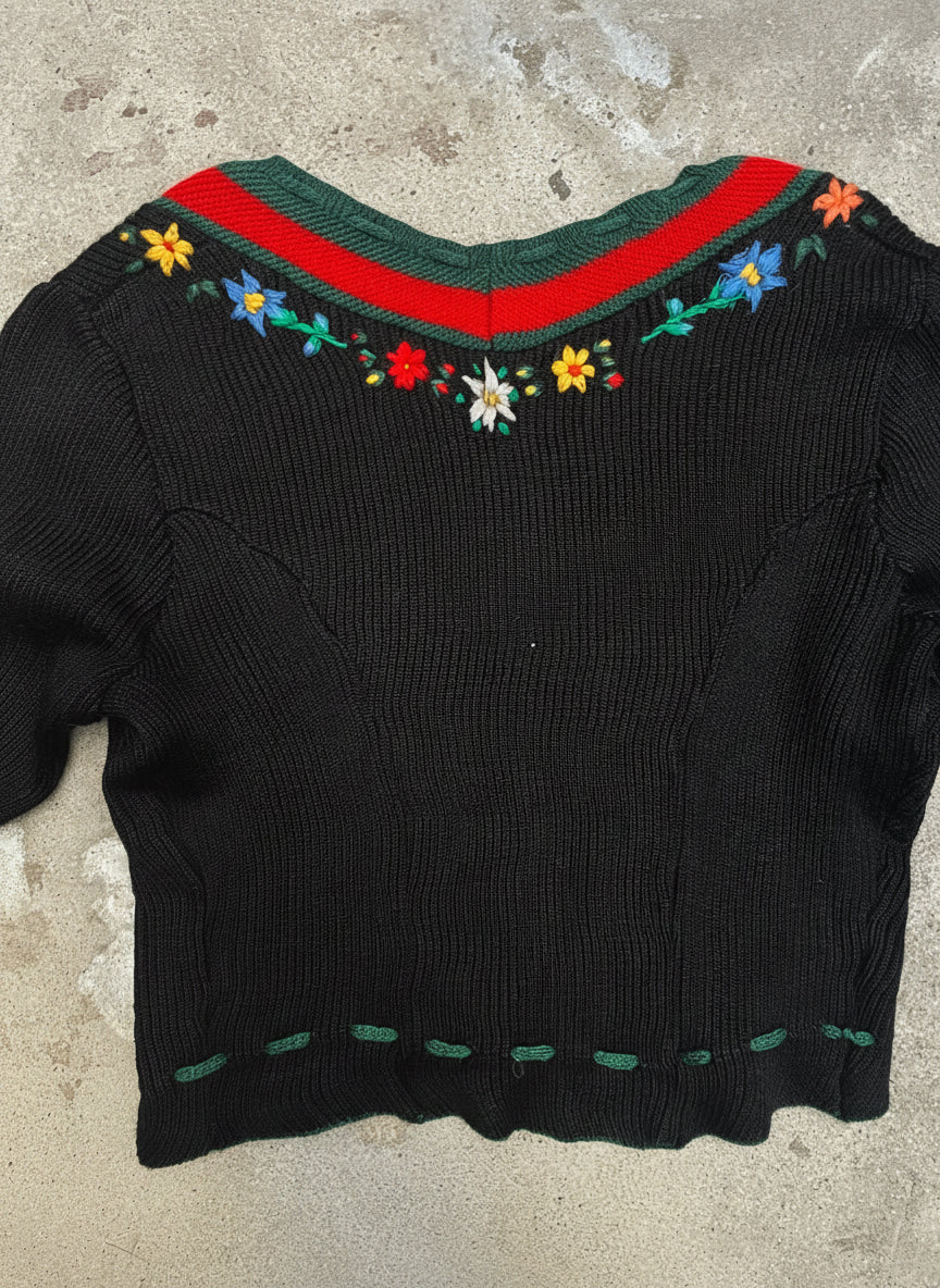 [VINTAGE] Tyrolean Embroidered Cardigan