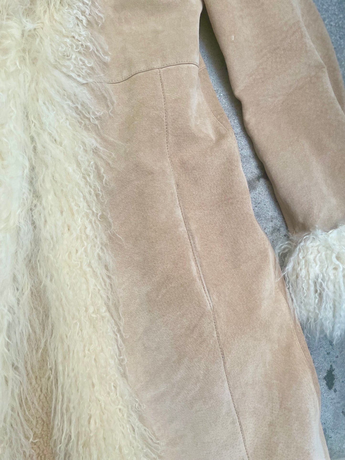 [USED] Coat with Mongolian Sheepskin