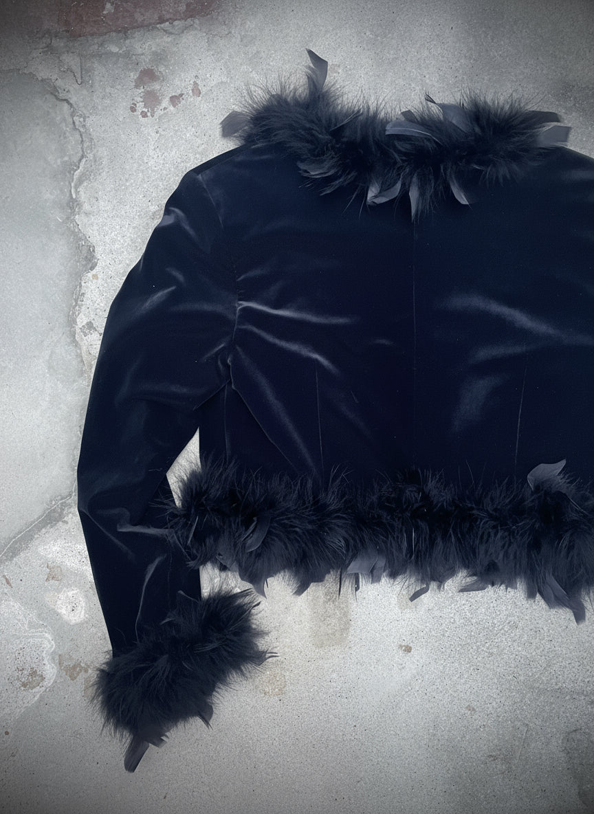 [USED] Black feathers Jacket