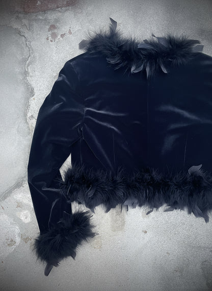 [USED] Black feathers Jacket