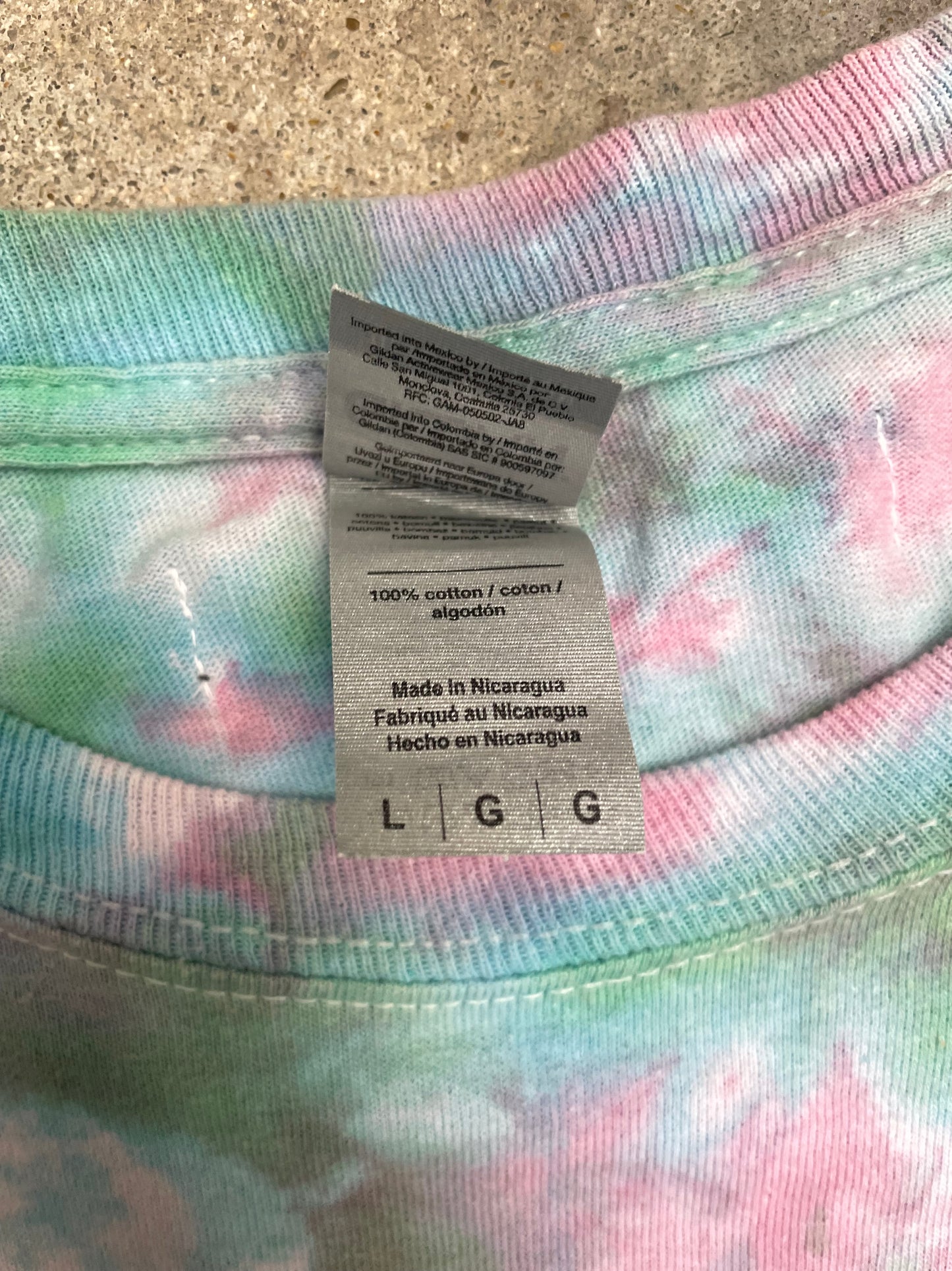 [REMAKE] Tie Dye Long Sleeve Message T-Shirt