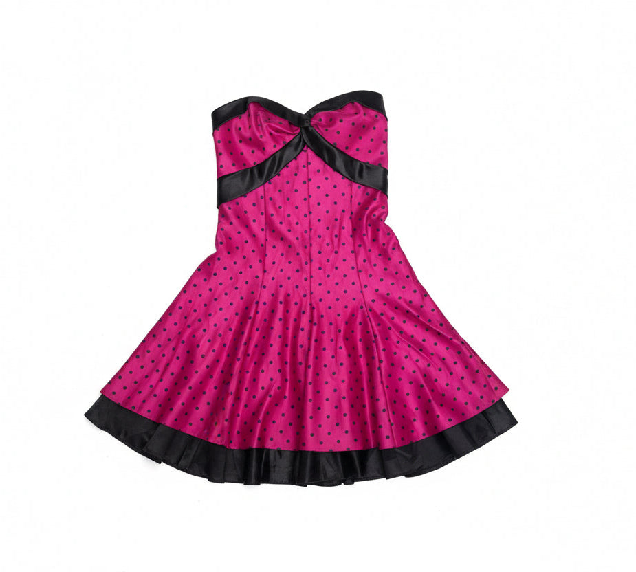 [VINTAGE] 1980s Gunne Sax Strapless Mini Dress