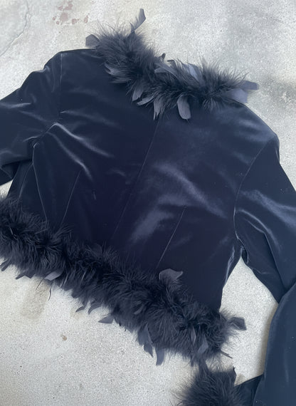[USED] Black feathers Jacket