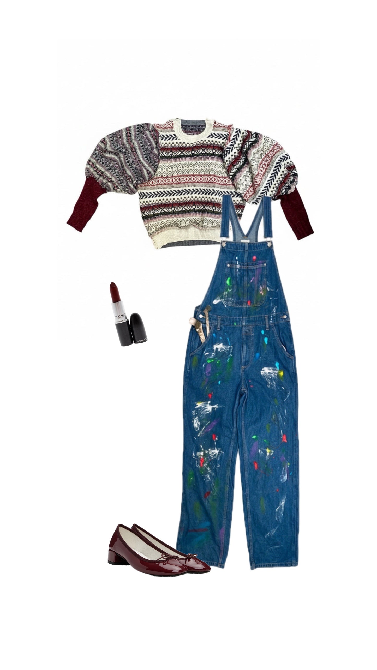 [REMAKE] Unisex Painted Denim Overalls
