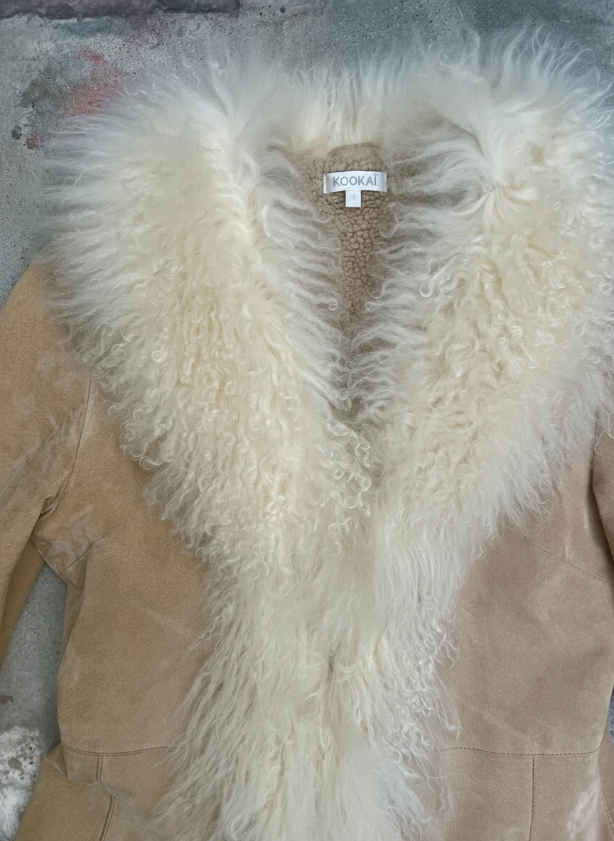 [USED] Coat with Mongolian Sheepskin