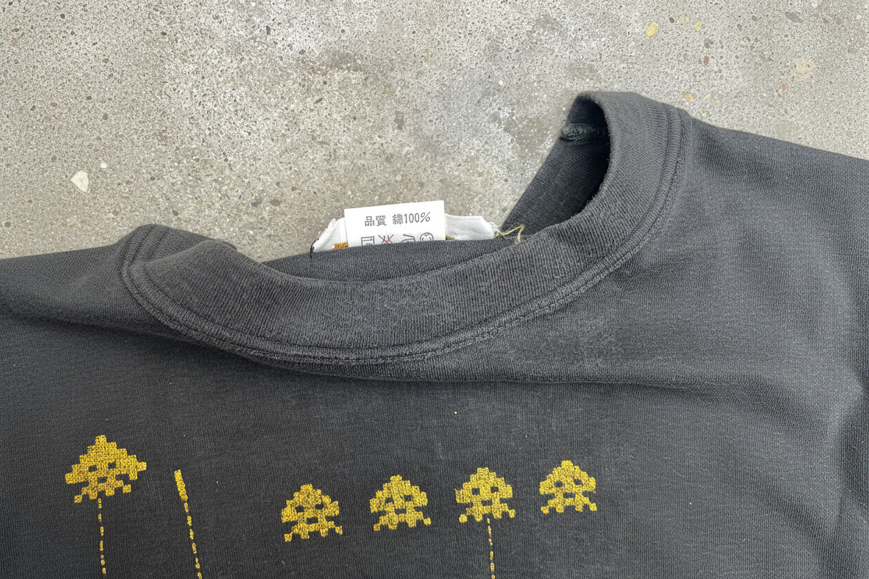[VINTAGE] Grey-Black Retro Gaming Tee
