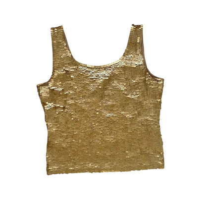 [Used] Gold Sequin Tank Top