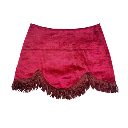 [REMAKE] Fringe Velvet Mini Skirt