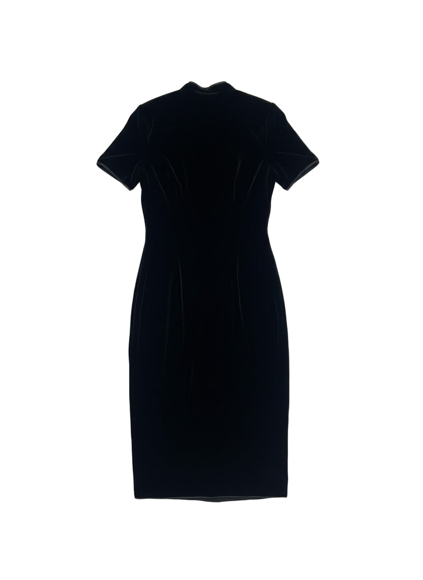 [USED] Black Velvet Qipao