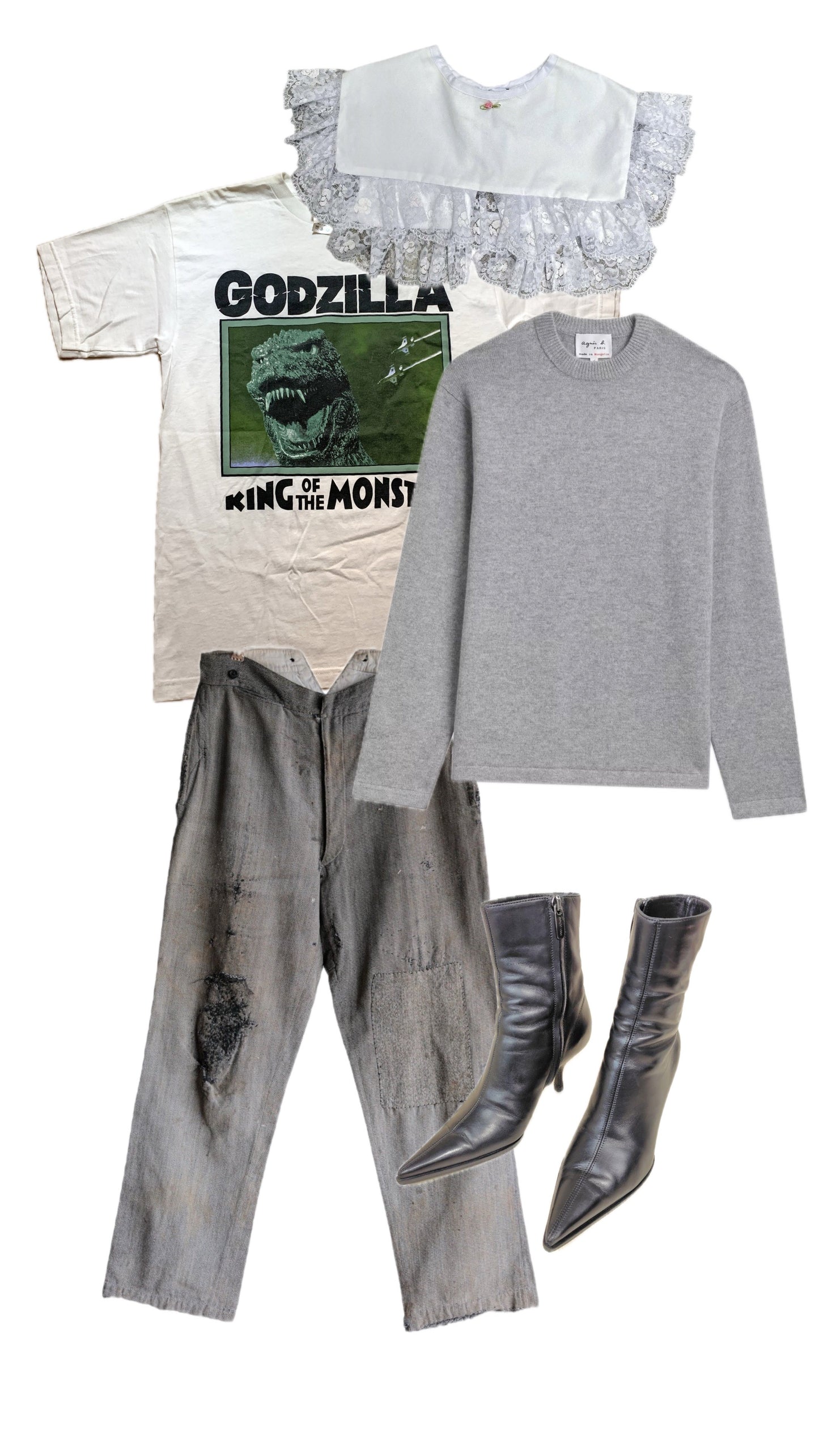 [MADE TO ORDER] Oversized removable ruffled collar