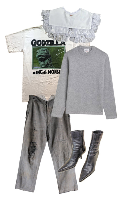 [MADE TO ORDER] Oversized removable ruffled collar