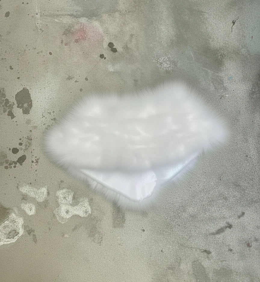 [USED] White feather wrap stole