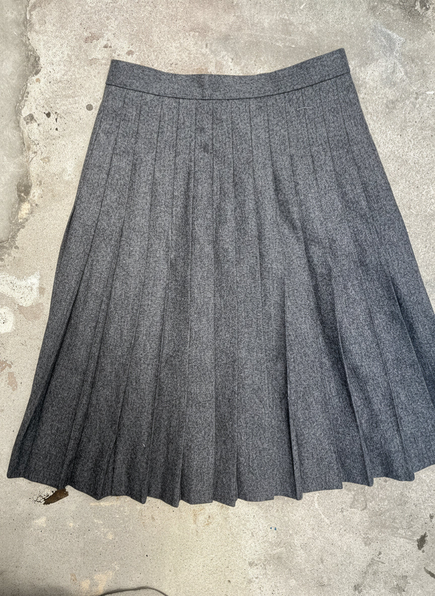[VINTAGE] Wool Pleated Skirt