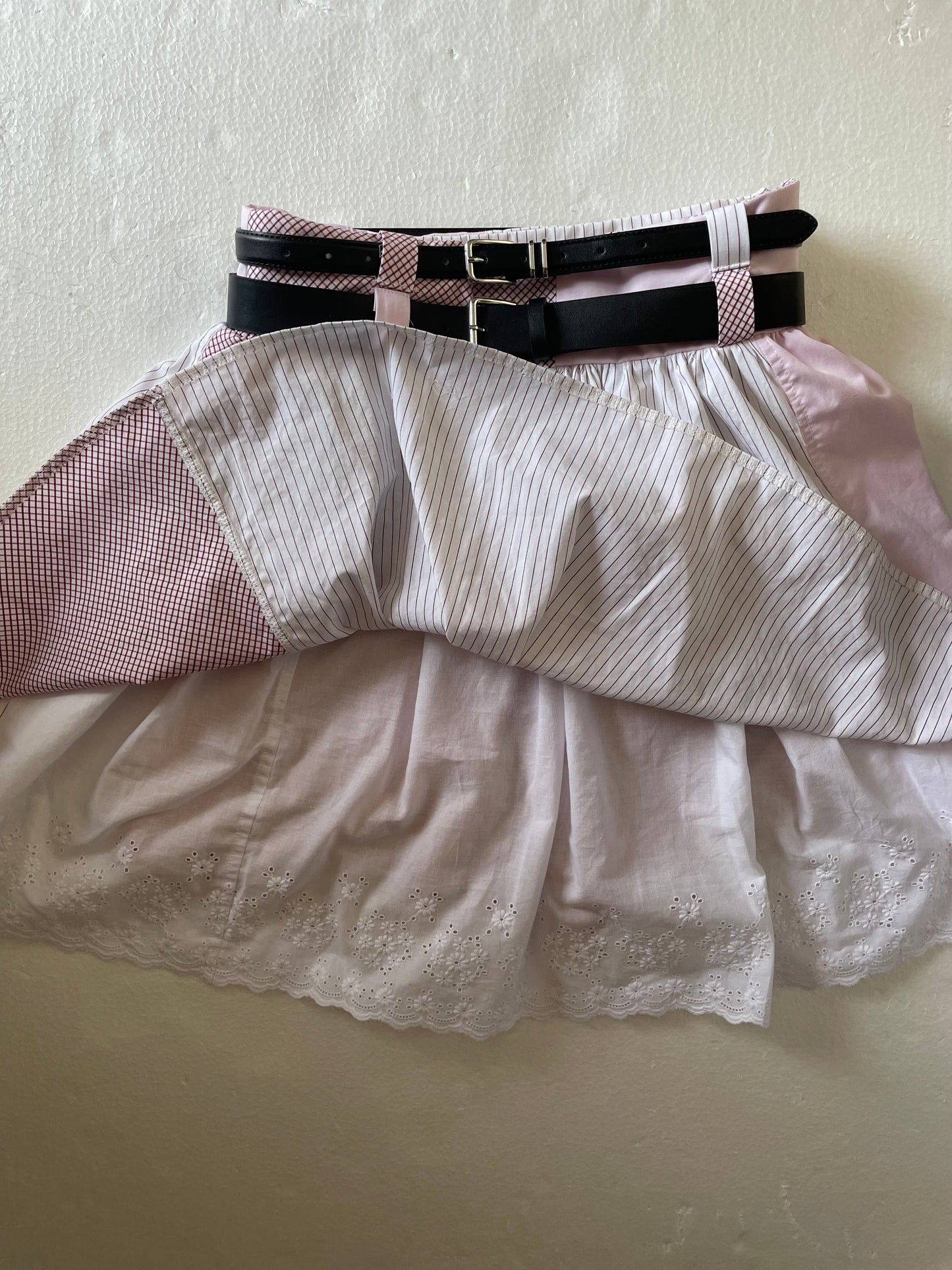 [REMAKE] Double belt Skirt - Love/Hate