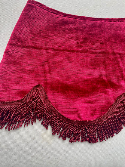[REMAKE] Fringe Velvet Mini Skirt