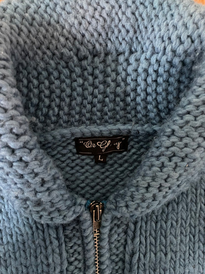 [VINTAGE] Wolf Pattern Cowichan Cardigan