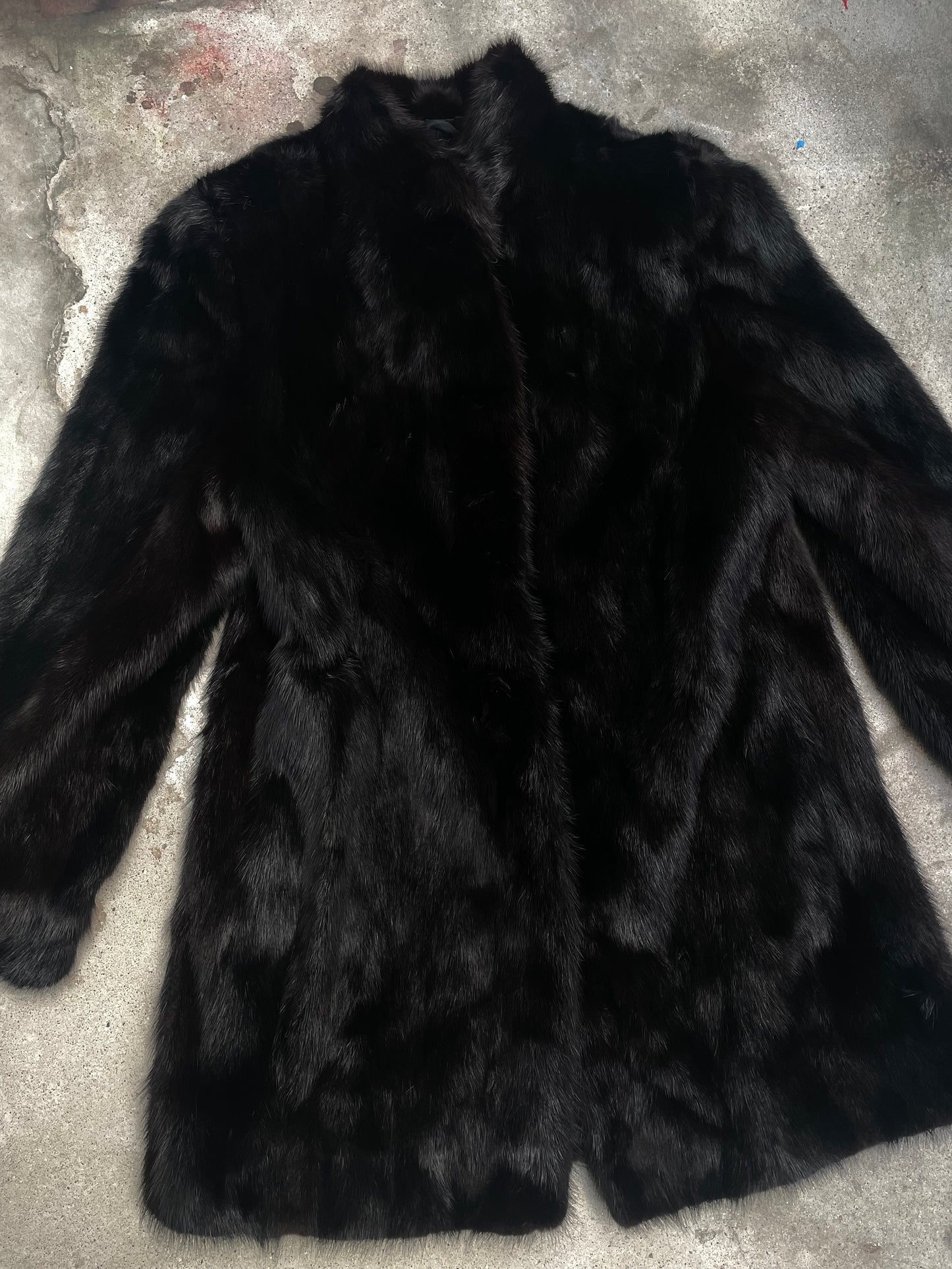 [USED] Dark Brown Real Fur Coat