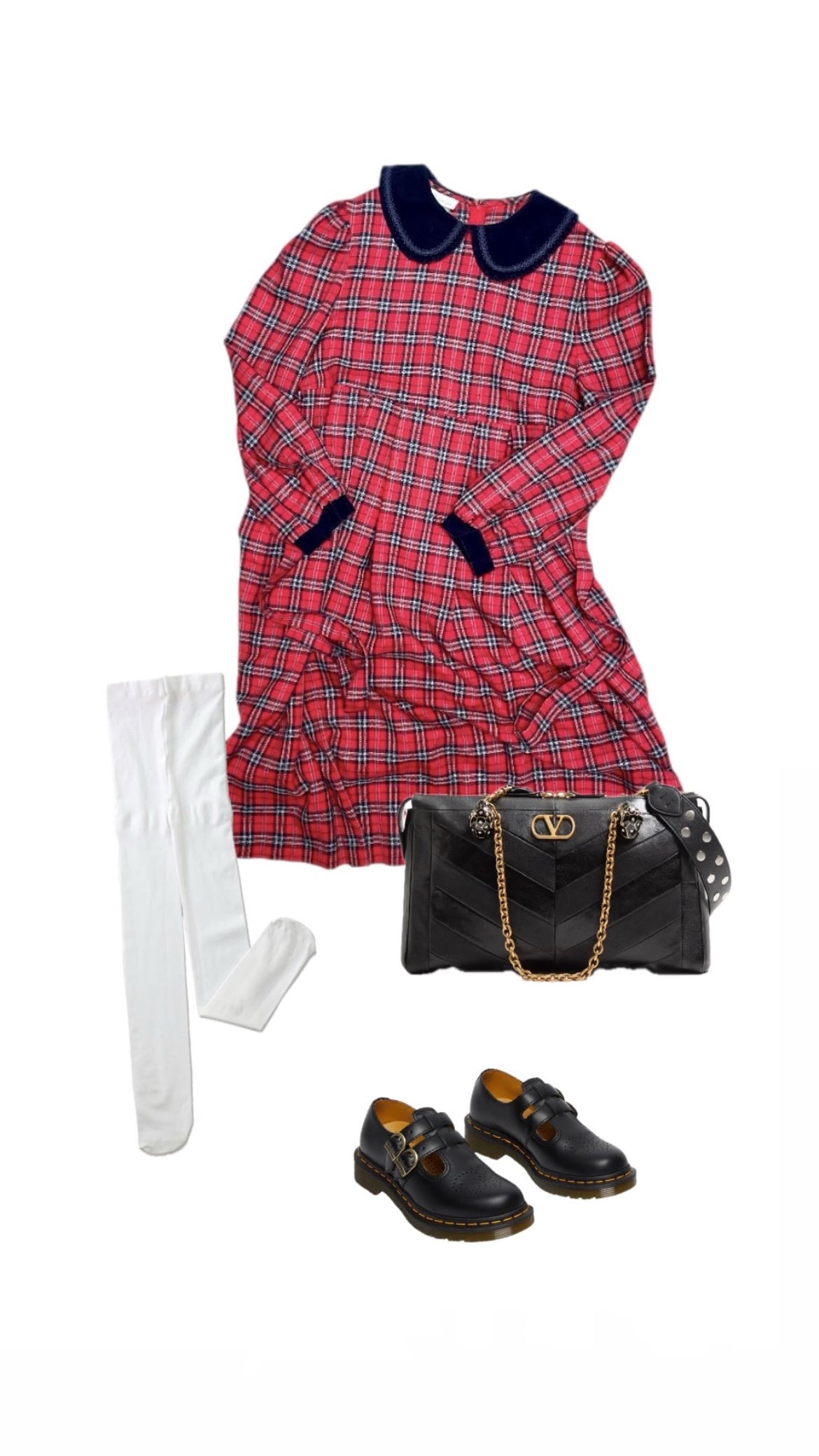 [VINTAGE] Tartan Check Dress