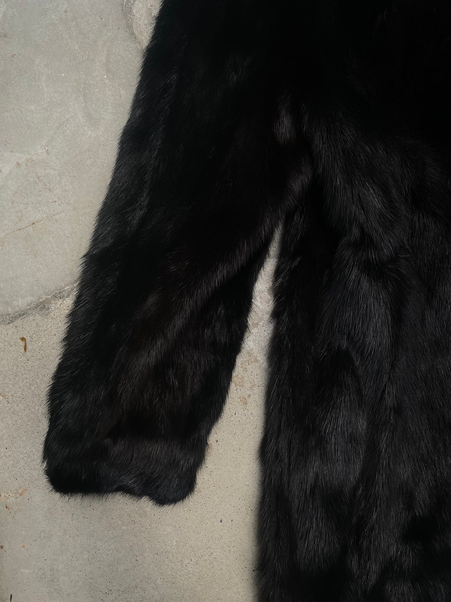 [USED] Dark Brown Real Fur Coat