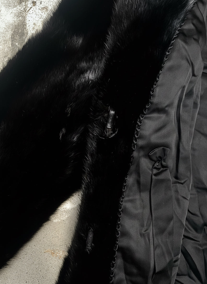 [USED] Black Fur Coat
