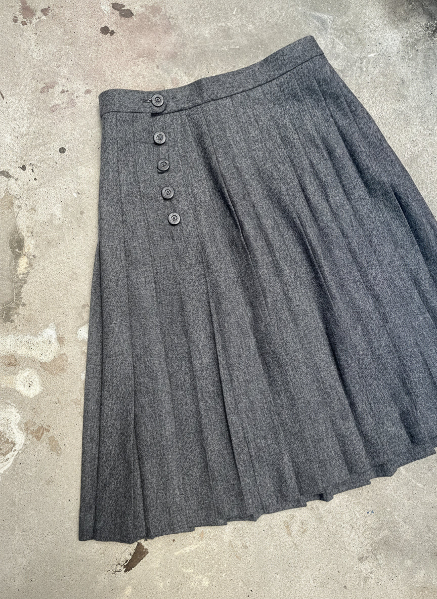 [VINTAGE] Wool Pleated Skirt
