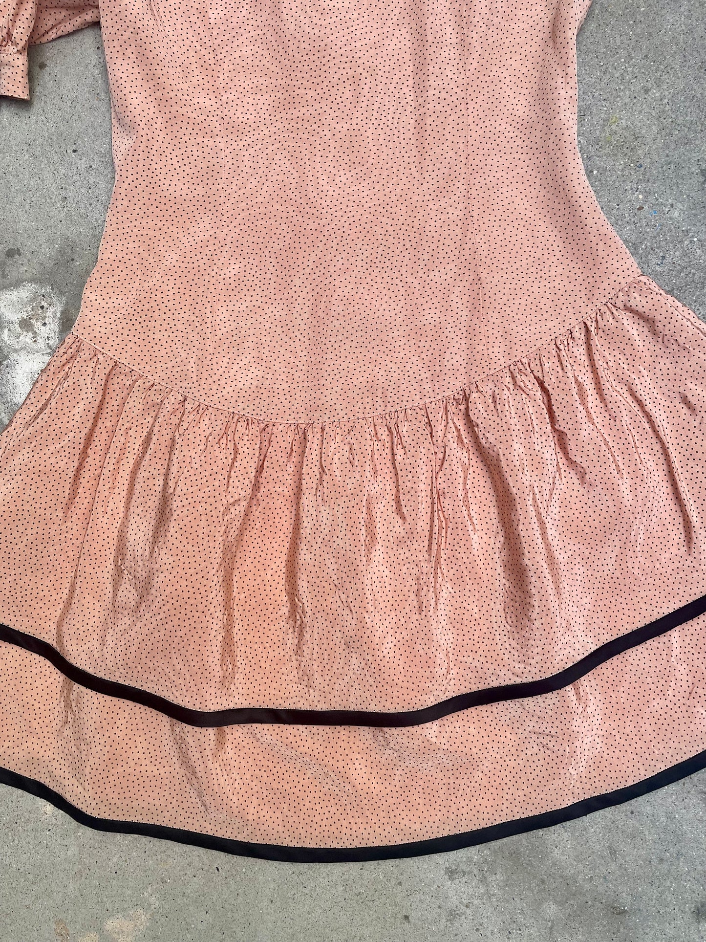 [USED] Pink Bow-sleeved Mini Dress