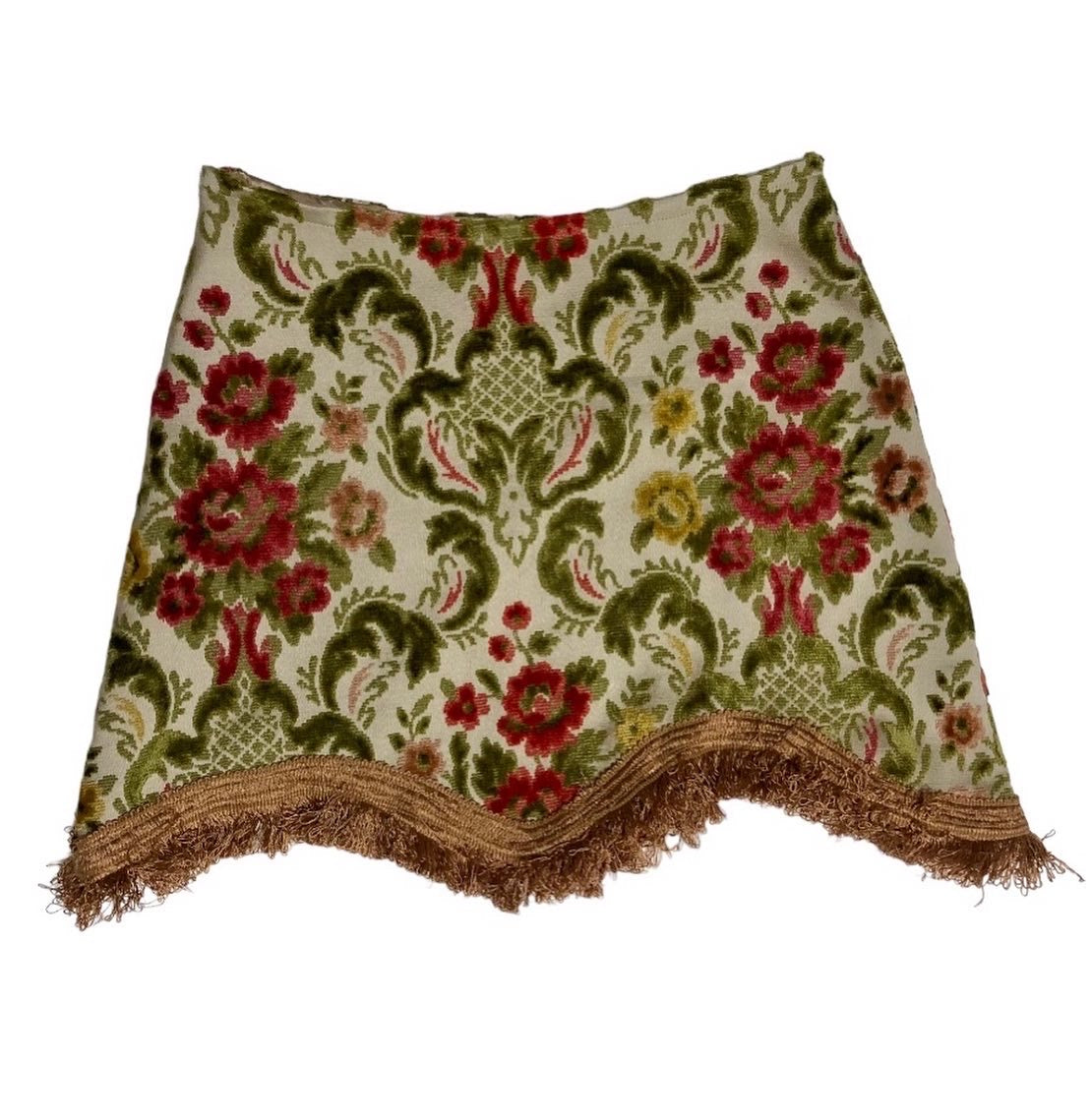【REMAKE 】Fringe Tapestry Skirt