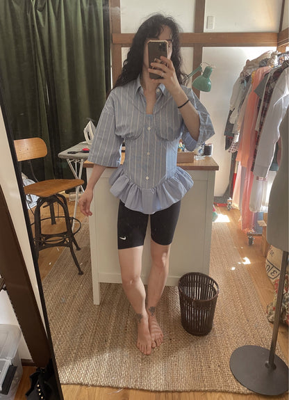 [REMAKE] Bustier Smocked Shirt