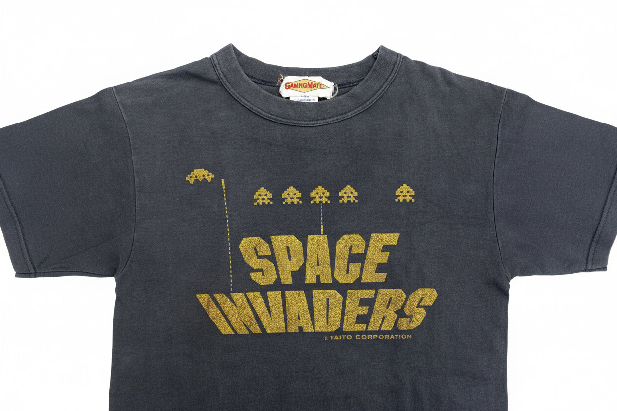 [VINTAGE] Grey-Black Retro Gaming Tee