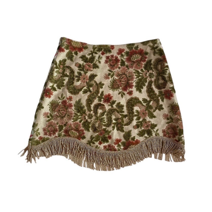 [MADE TO ORDER] Fringe Tapestry Skirt