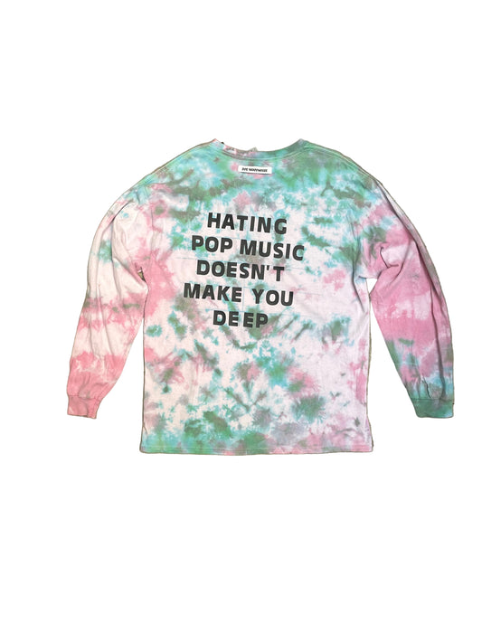 [REMAKE] Tie Dye Long Sleeve Message T-Shirt